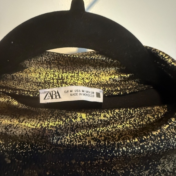 Zara Metallic Bodysuit (Size M) - Picture 2 of 3